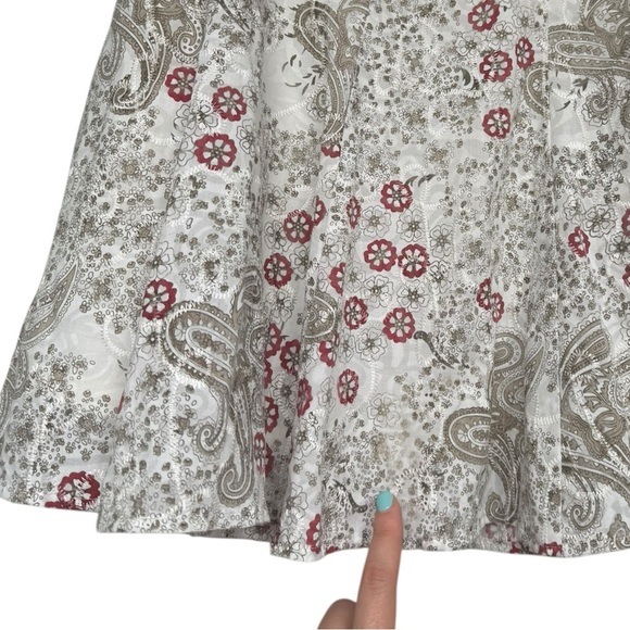 Vintage Y2K Paisley Floral Skirt Size 00 XS Boho Cottage Fairy RW & Co. 2000s - Picture 6 of 7